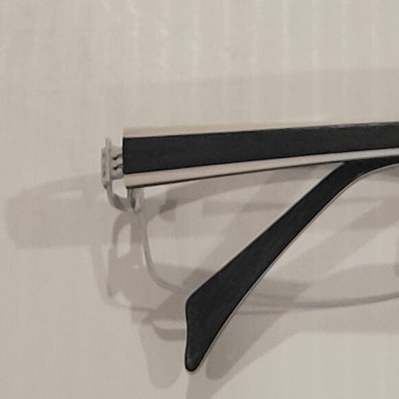 MIKLI MIKLI ML0943 0041 Eyeglasses Frame 54-17-135 Black White - Picture 4 of 13